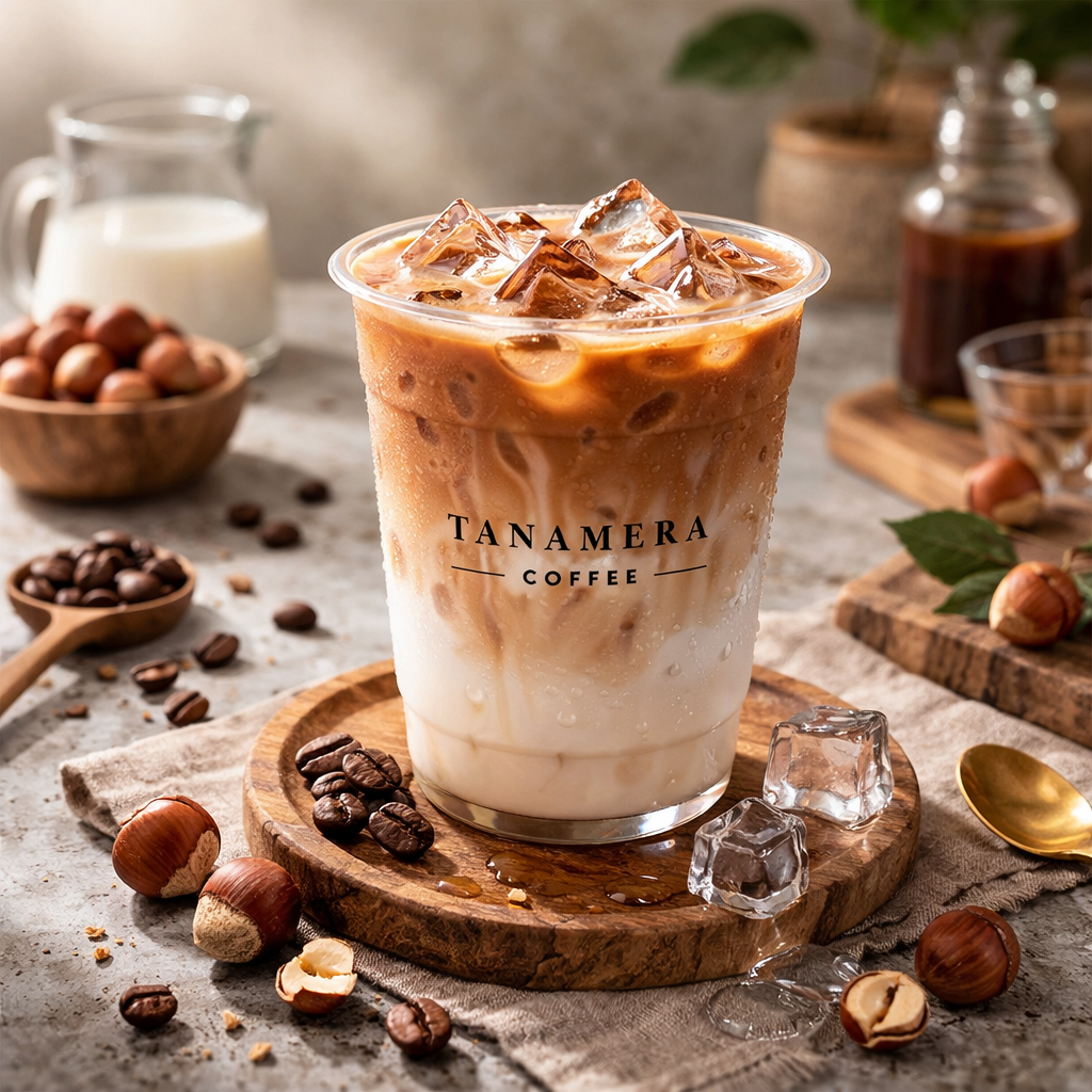 Iced Hazelnut Latte Tanamera Coffee